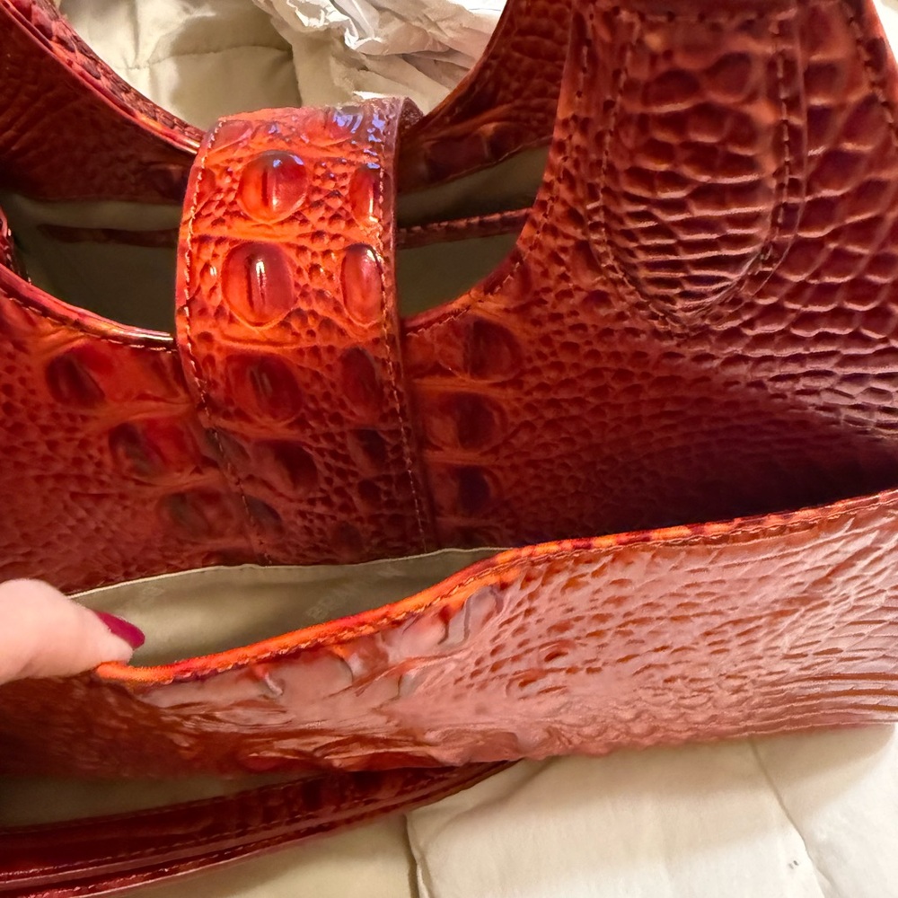 Brahmin Adrian satchel, RED! ABSOLUTELY NEW CONDITION! - Picture 5 of 8